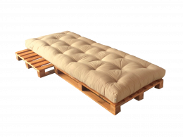 Jednolůžková paletová postel 80x200 cm (velikost palet 80x240 cm)