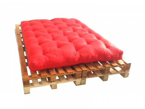 Nábytek z palet - postel na matraci 160x200 cm (velikost palet 160x240 cm)