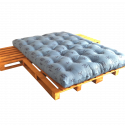 Paletová postel s nočními stolky 160x200 cm (velikost palet 160x200 cm)
