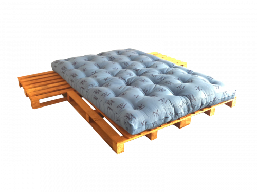 Paletová postel s nočními stolky 160x200 cm (velikost palet 160x200 cm)