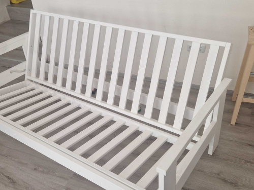 SLEVA 50% Atlas pohovka 140x200 bíla