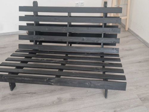 SLEVA 50% Rozkládací sofa 140x200 barva černá
