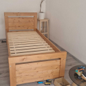 SLEVA 50%  Jednolůžko masiv Rhino II. 90x200 barva přírodní