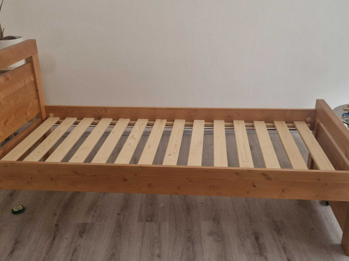 SLEVA 50%  Jednolůžko masiv Rhino II. 90x200 barva přírodní