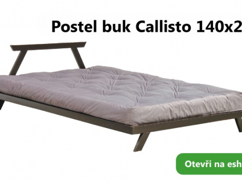SLEVA 30% Postel buk Callisto 140x200 wenge