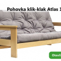 SLEVA 70 % Atlas pohovka 140x200  natural