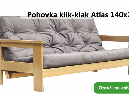 SLEVA 70 % Atlas pohovka 140x200  natural