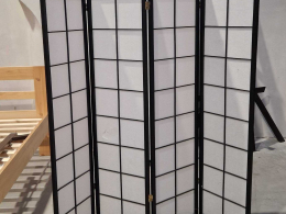 SLEVA 50 % Dřevěný paraván - čtyřdílný