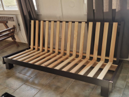 SLEVA 10% Elara rošt pohovky smrk 140x200 wenge