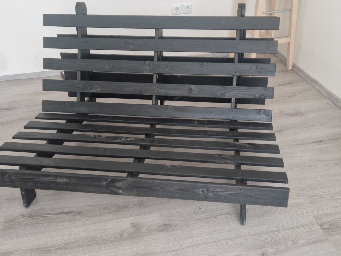 SLEVA 50% Rozkládací sofa 140x200 barva černá