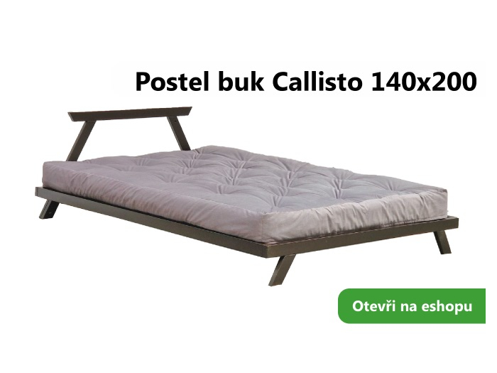 SLEVA 30% Postel buk Callisto 140x200 wenge